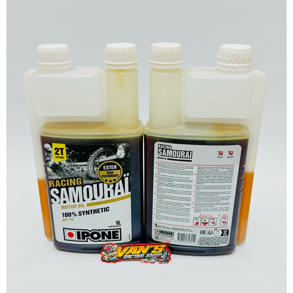 OLI SAMPING IPONE SAMOURAI RACING  OLI 2T IPONE ORIGINAL 100% JASO FD API TC 2 TAK SAMURAI