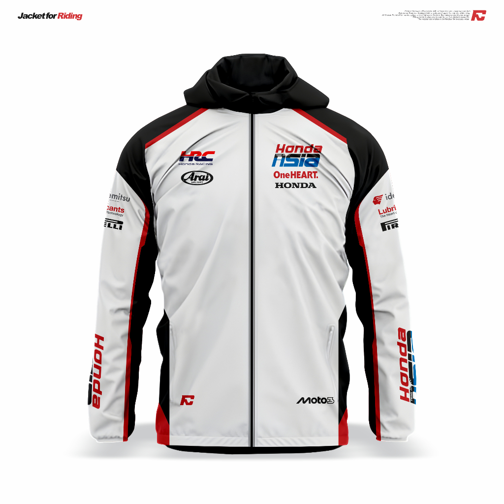 Jaket Motor Waterproof Livery Veda ega Pratama Moto3 Full Printing  | Racing Corner