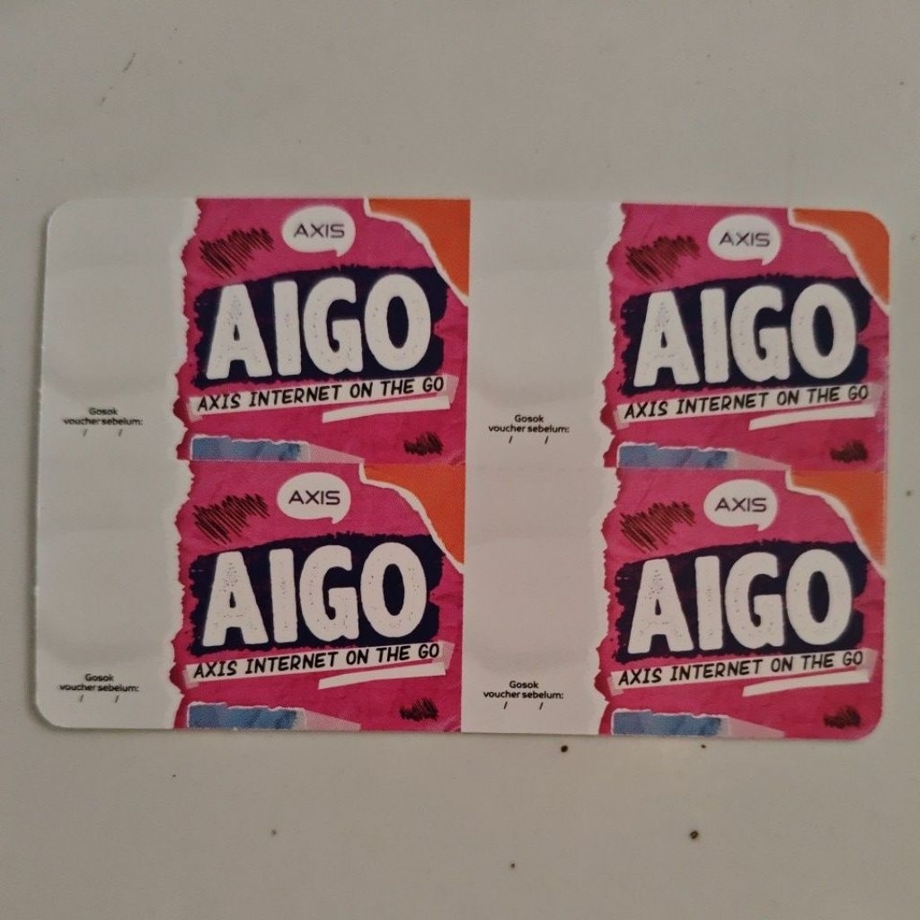 Voucher Axis Kosong 100 Pcs - Bahan Injek Kuota