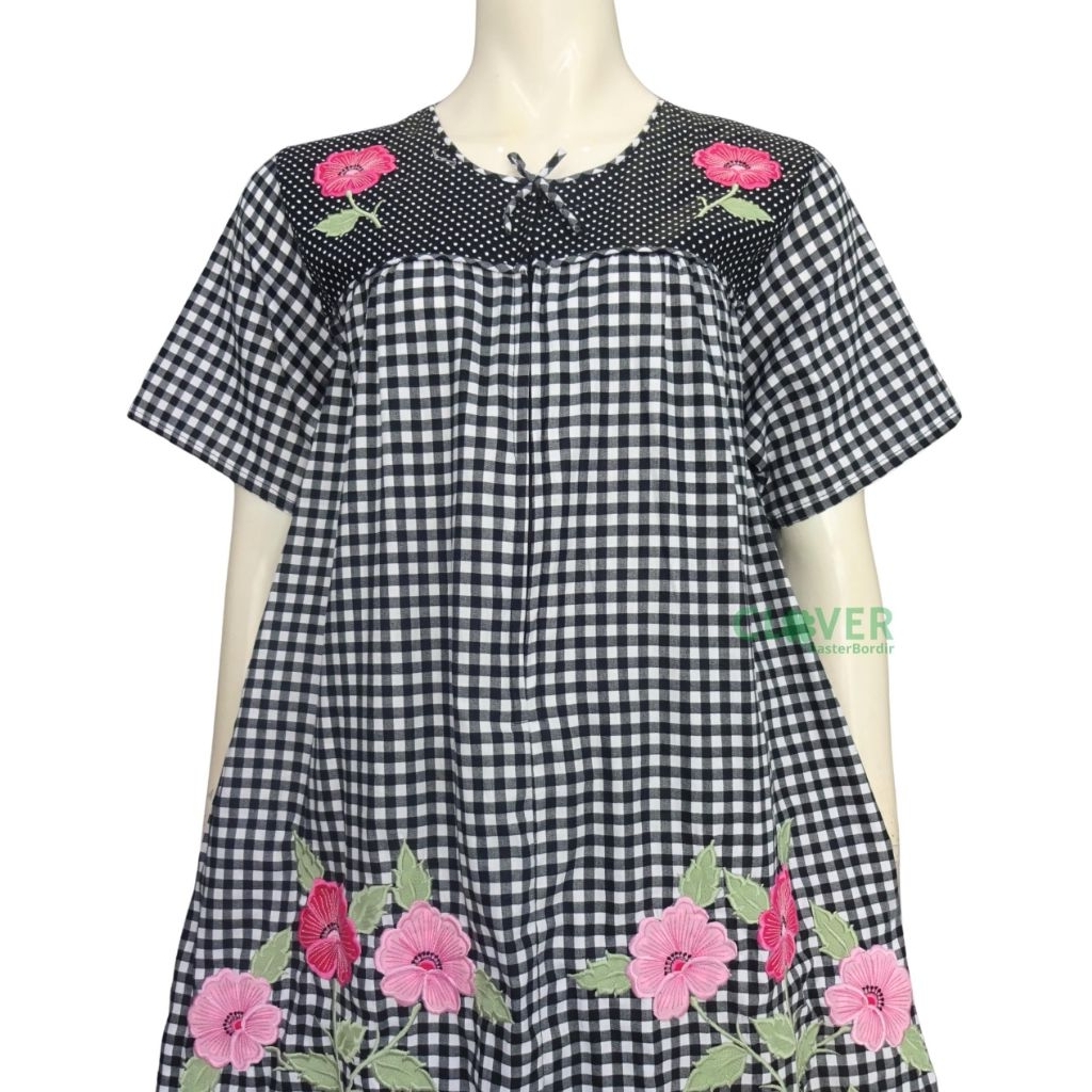 (DM) Daster Bordir Katun Jepang - daster midi