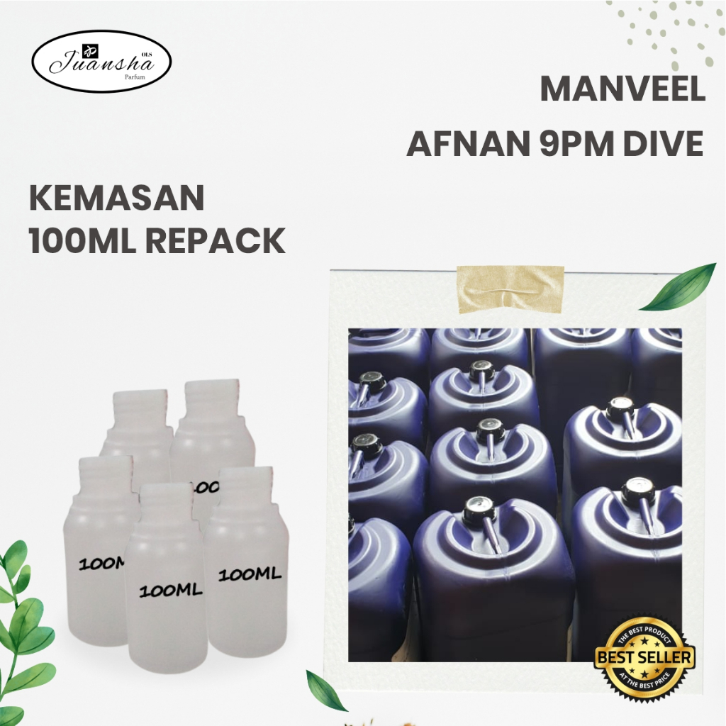 BIBIT PARFUM MURNI AFNAN 9PM DIVE MANVEEL 100ML REPACK