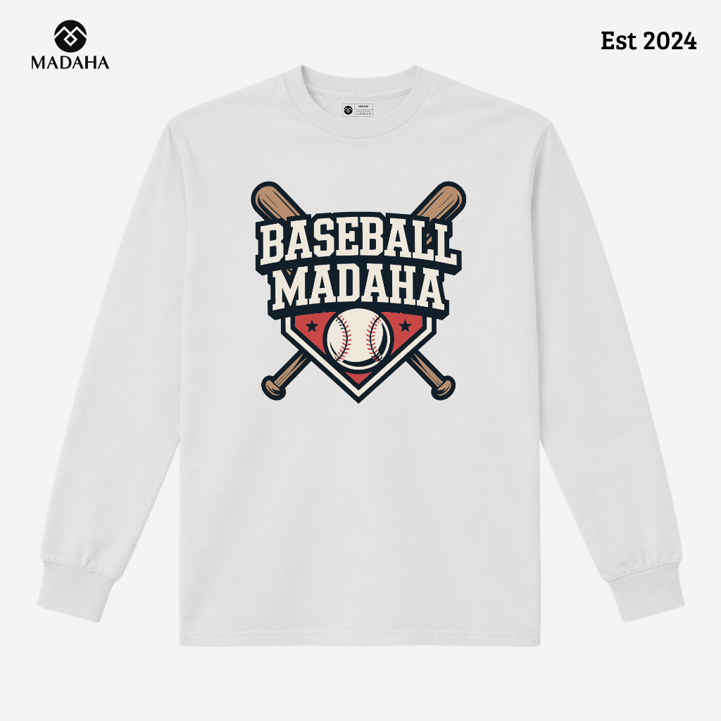 Madaha Kaos Baju Lengan Panjang Baseball Syndicate