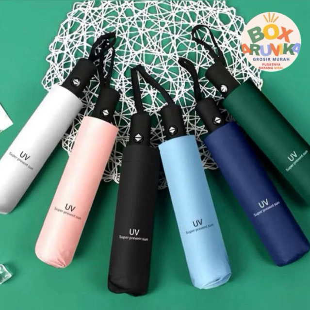 (OTOMATIS)PAYUNG OTOMATIS UV ADA TOMBOL- PAYUNG UV OTOMATIS PAYUNG LIPAT SERBAGUNA