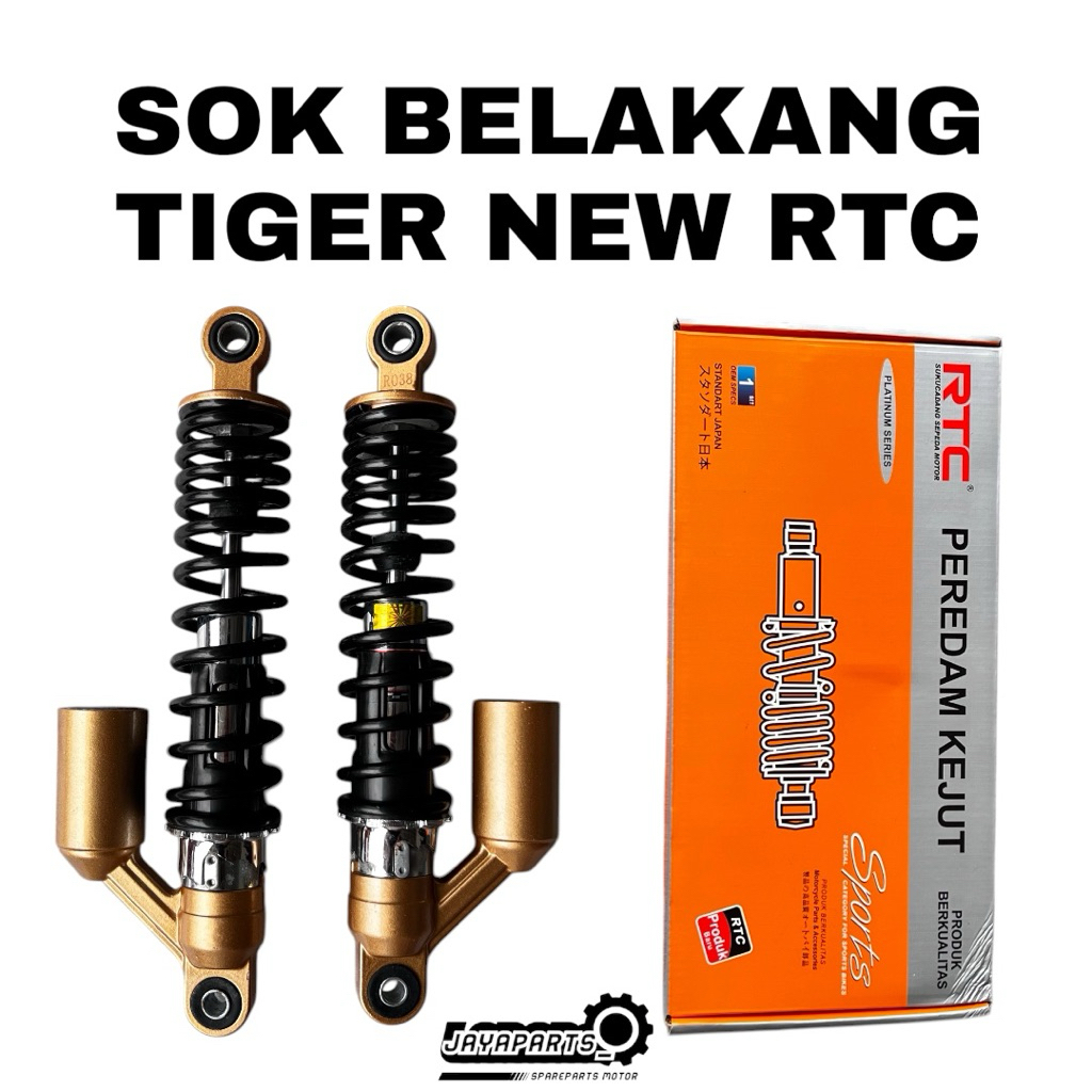 SOK BELAKANG TIGER NEW RTC PLATINUM SERIES TABUNG sok blk tiger new rtc Shockbreaker Belakang Tiger 