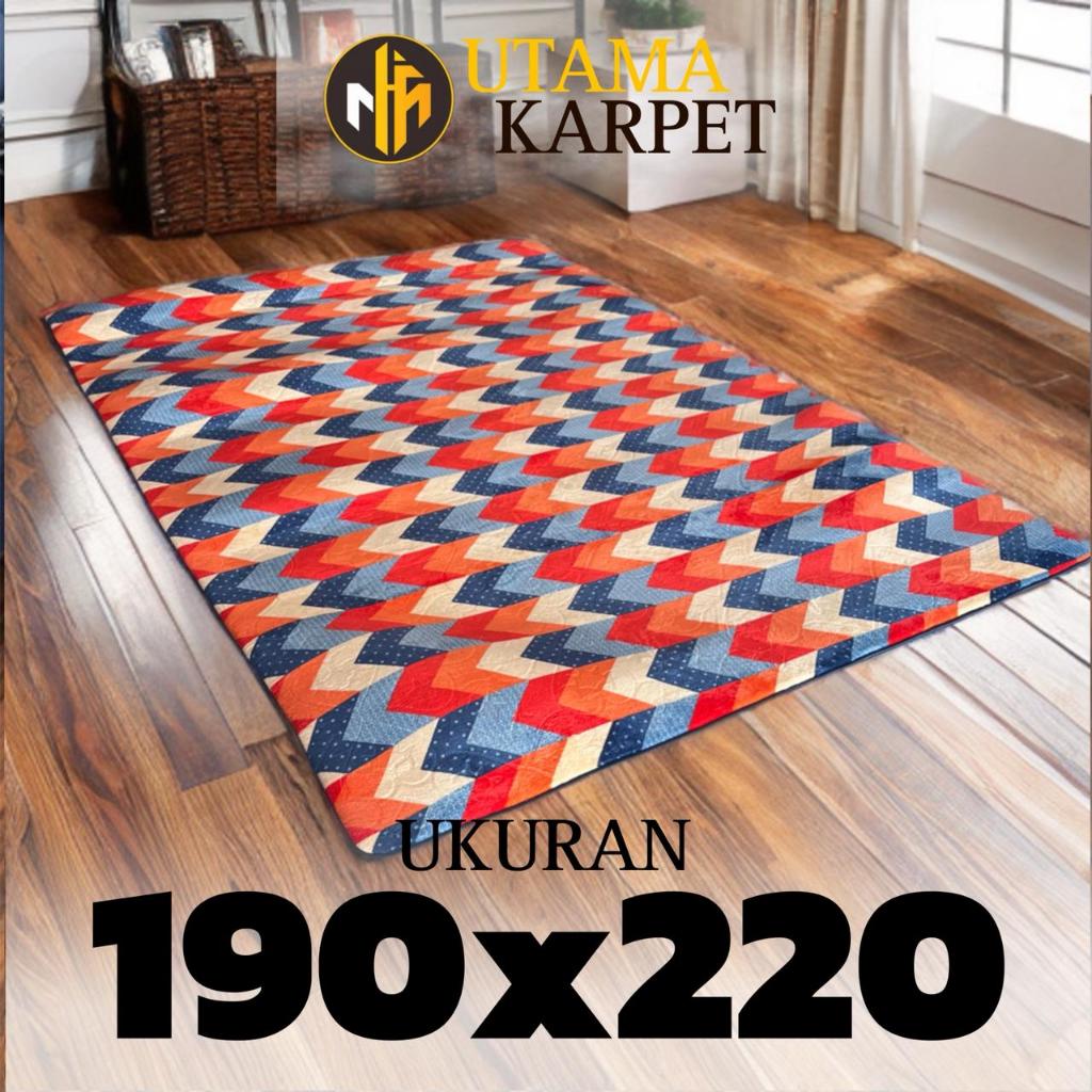 [190x220cm]  Karpet Busa Malaysia Arizona Motif Minimalis UTAMA KARPET