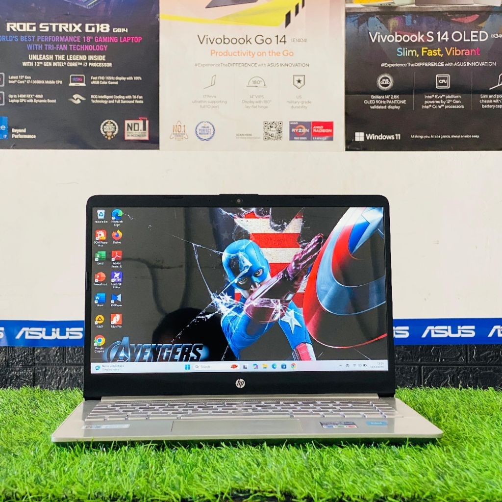 Laptop Second HP 14s-DQ3109TU (Intel Celeron N4500) | RAM 8GB / SSD 256GB