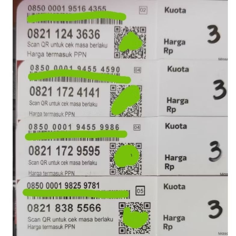 SP SIMPATI CANTIK 11 DIGIT ABAB