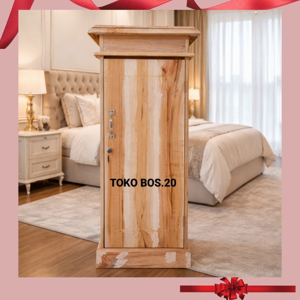 Lemari Kayu Lemari Pakaian Pintu 1 Lemari Kosan Lemari Pondok