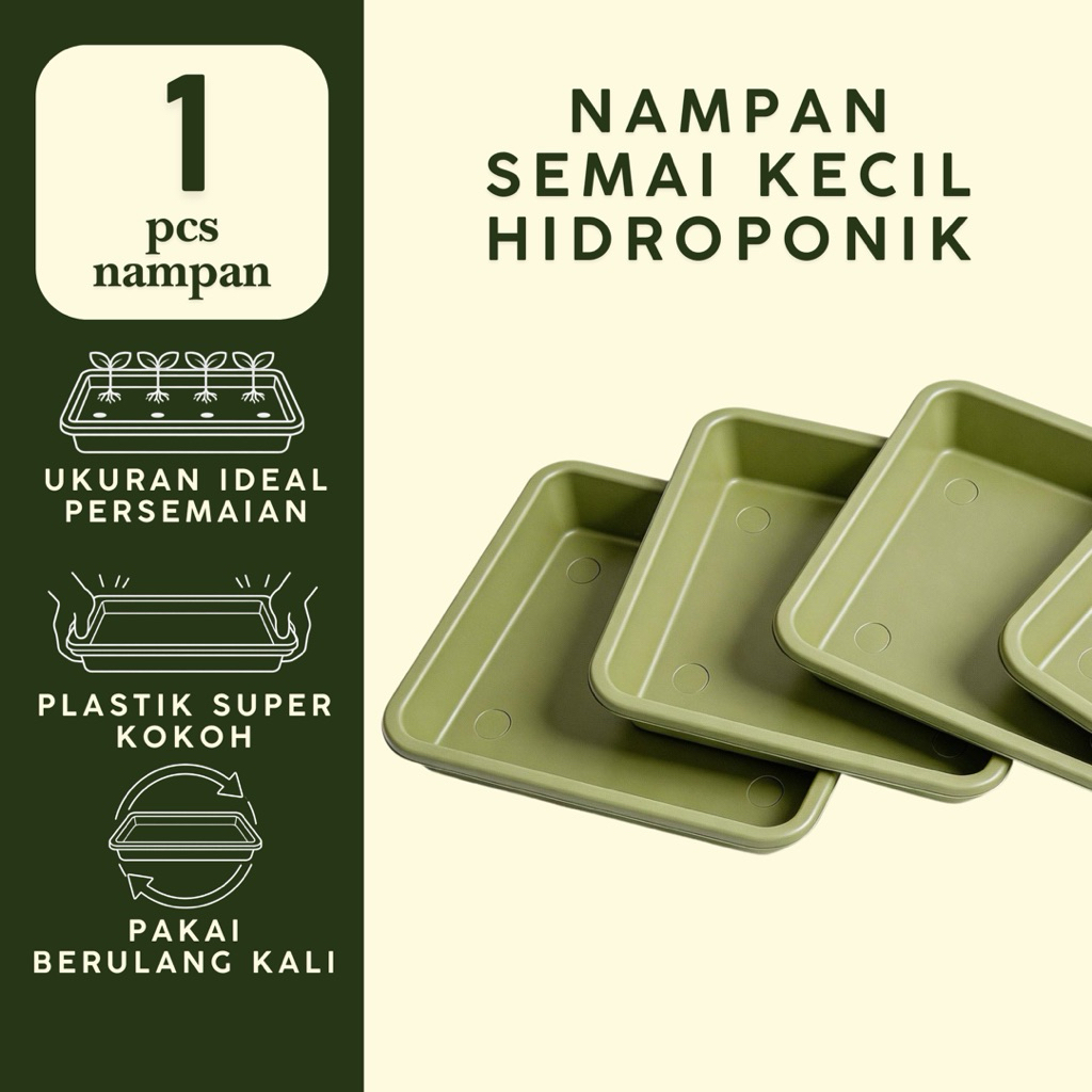 NAMPAN SEMAI BIBIT TANAMAN TEBAL KUAT (TRAY SEMAI HIDROPONIK)