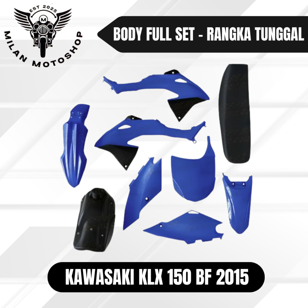 BODY Full Set KLX 150 BF 2015 Rangka Tunggal MILANCROSS