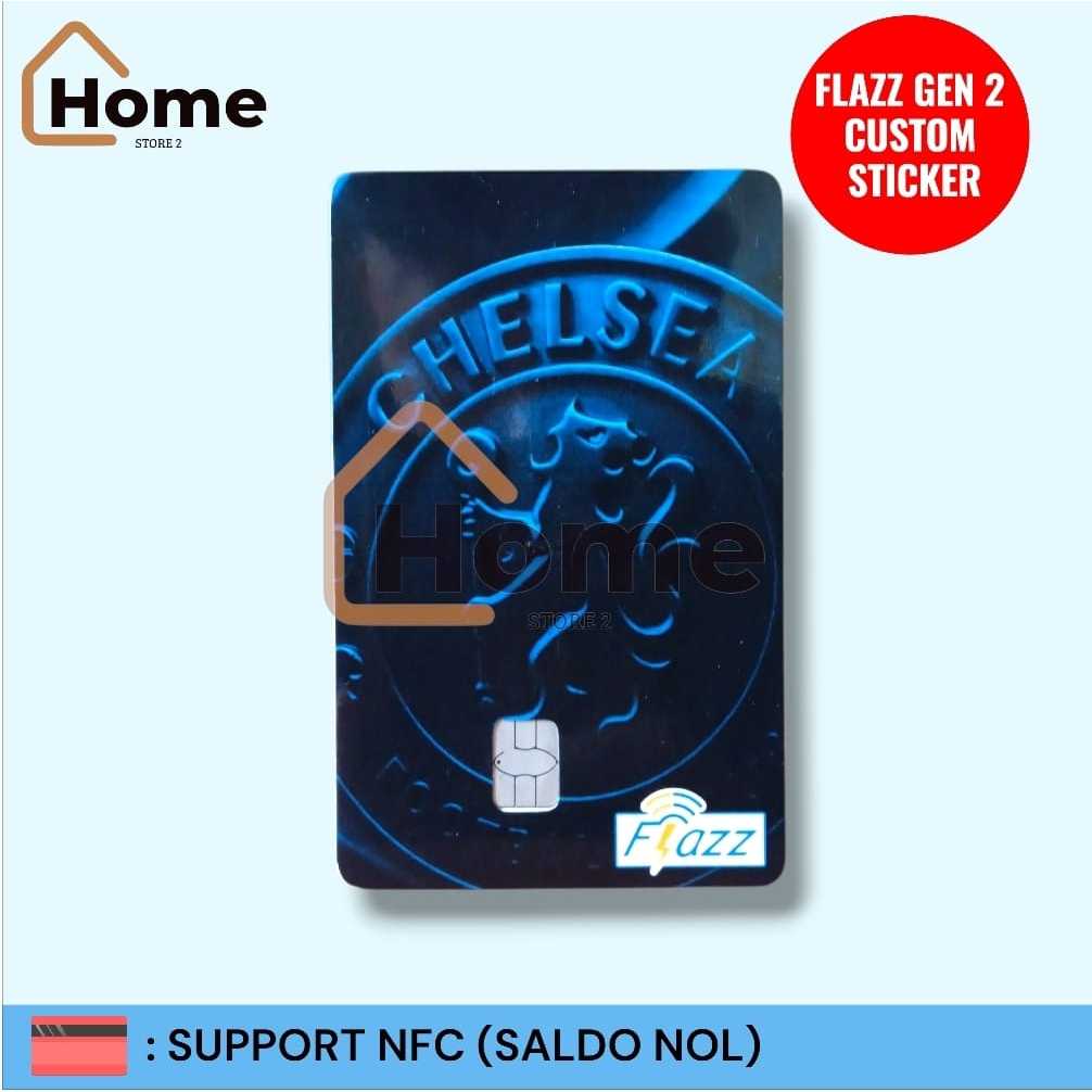 KARTU ETOLL FLAZZ BCA GEN 2 CUSTOM STIKER - CHELSEA BLACK