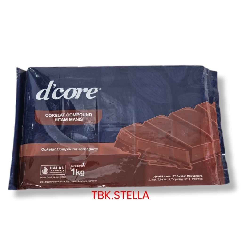COKLAT COMPOUND DARK D'CORE DCORE DECORE 1 KG