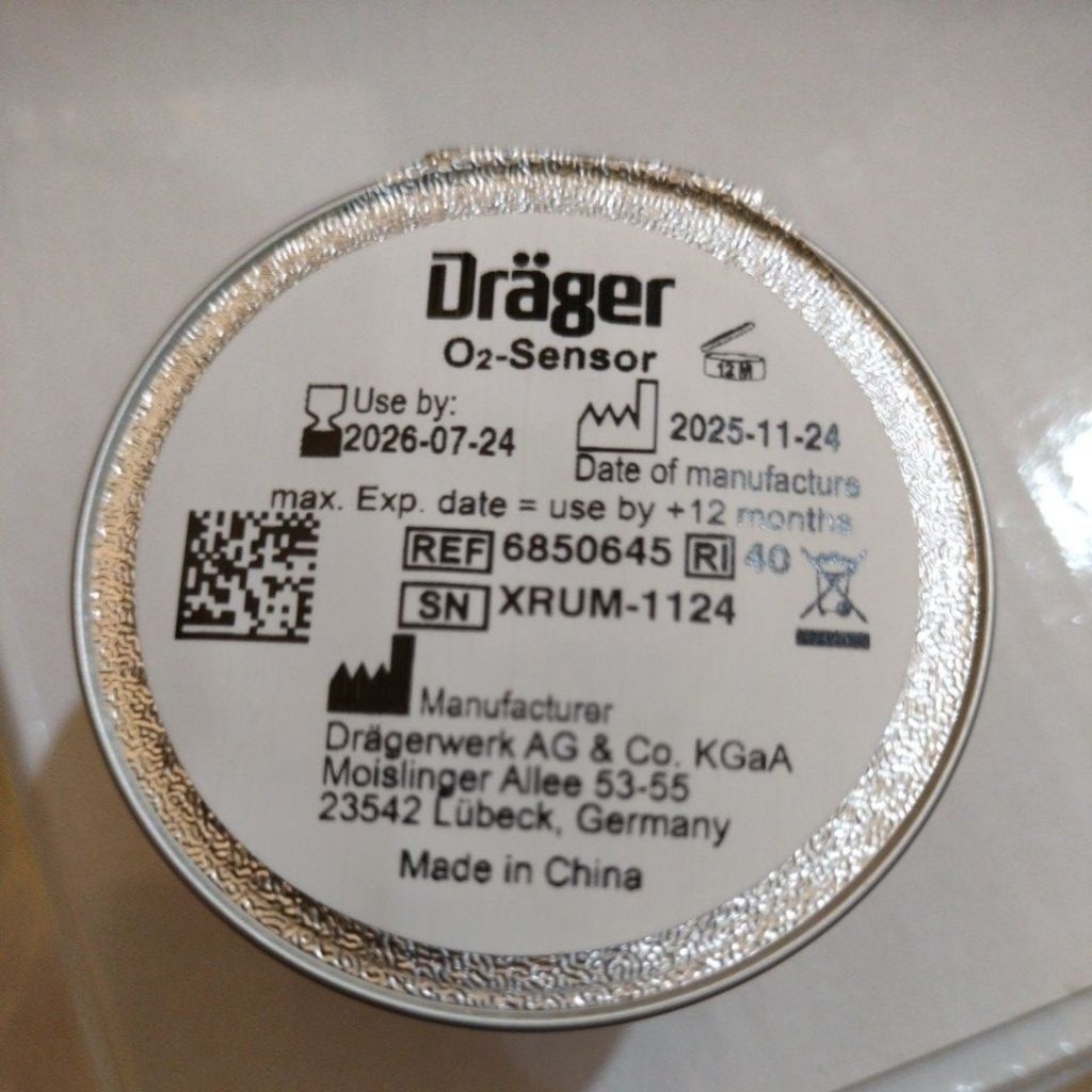 OKSIGEN SENSOR DRAGER O2 CELL
