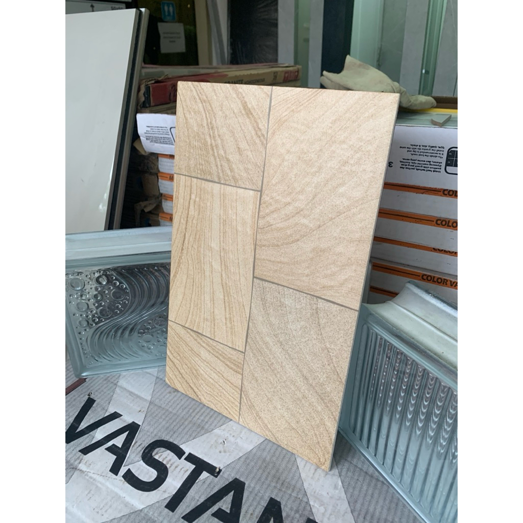 Keramik Lantai Kasar Embose 25x40 Nigel Beige