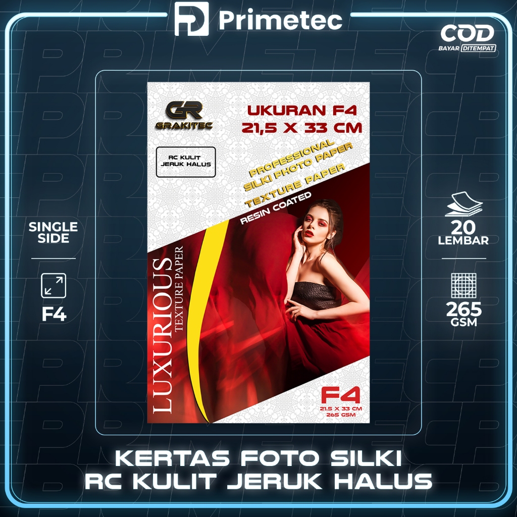 Kertas Foto Silki Texture F4 Professional Silki, Glossy Photo Paper 265 Gsm Doff Halus, Canvas,Doff 