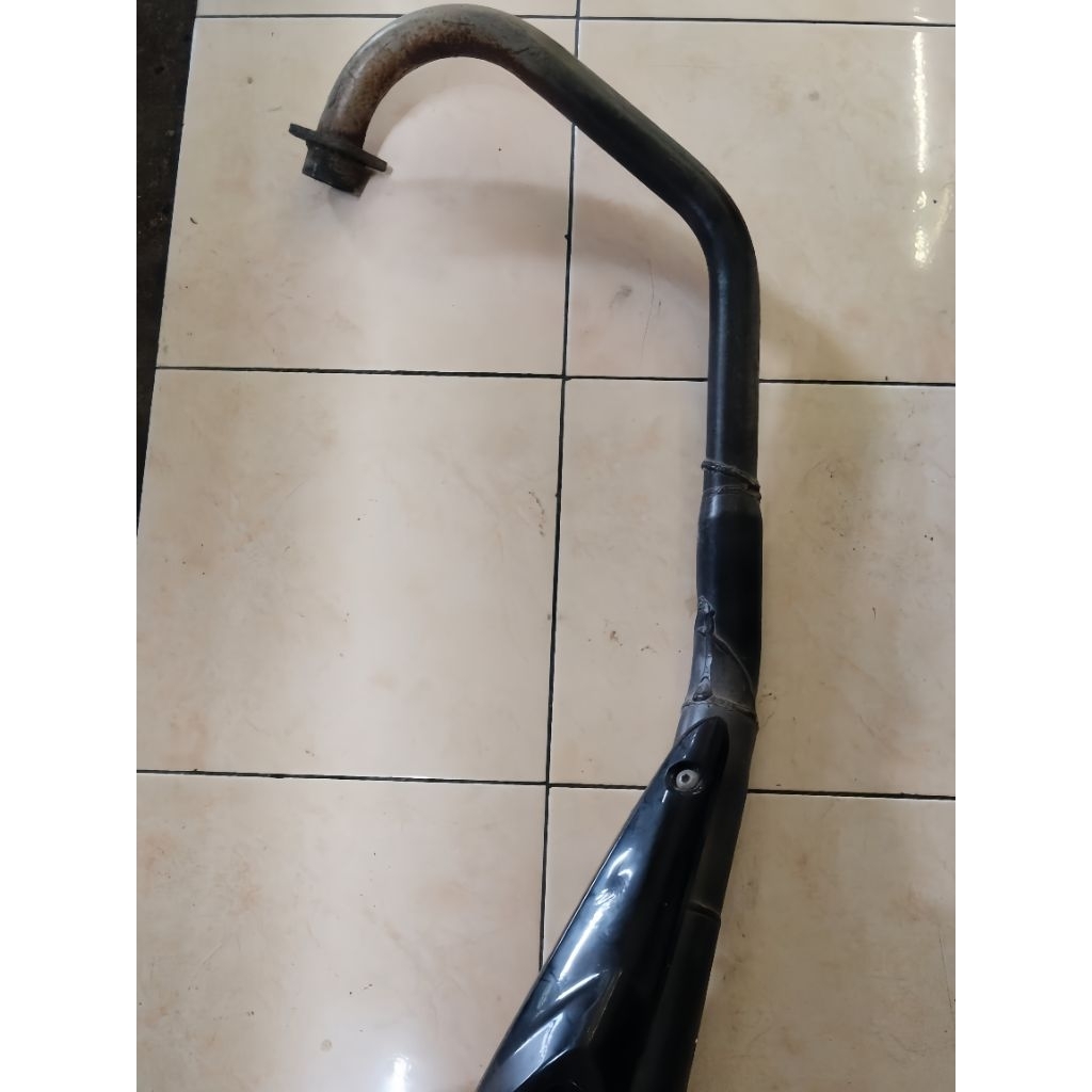 Knalpot standart new megapro monoshock riginal