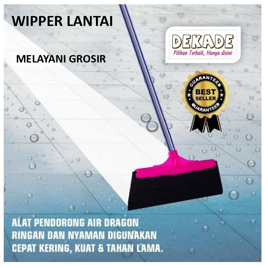 Wiper Lantai Dorongan Air karet Pembersih Lantai serokan air lantai pengering lantai