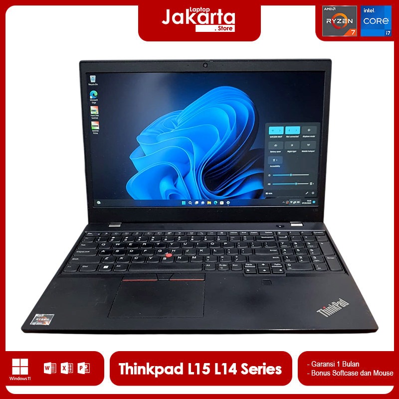 LENOVO THINKPAD L15 L14 SERIES INTEL CORE I7 | I5 / RYZEN 7 | 5 RAM 16GB SSD 1TB BERGARANSI MURAH