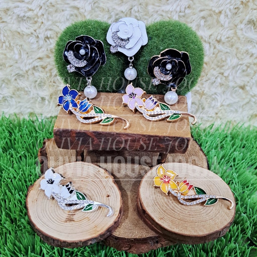 Bros Mutiara Bros Bling Pin Bunga Pin Jilbab Bros Hijab Bunga Mutiara