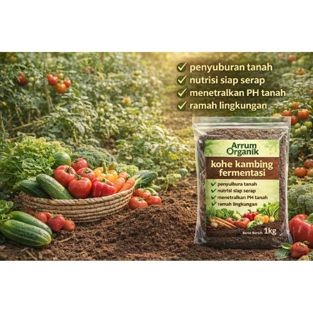 kohe kambing fermentasi ukuran 1kg