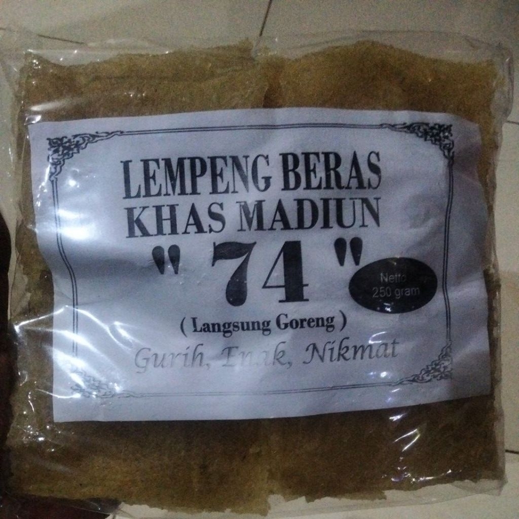 Lempeng 74 khas Madiun