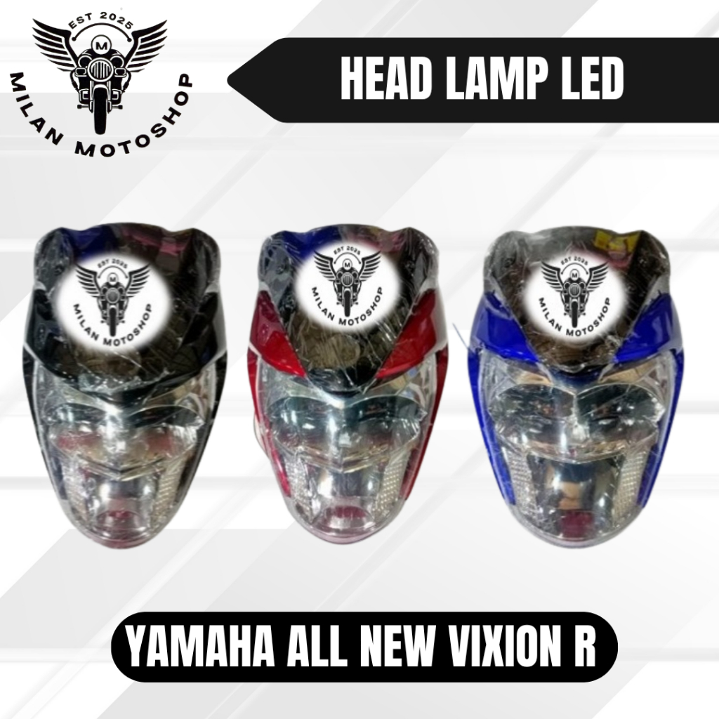 Reflektor Set Lampu Depan Motor Yamaha Vixion R LED (2018) | Headlamp Vixion R atau All New Vixion