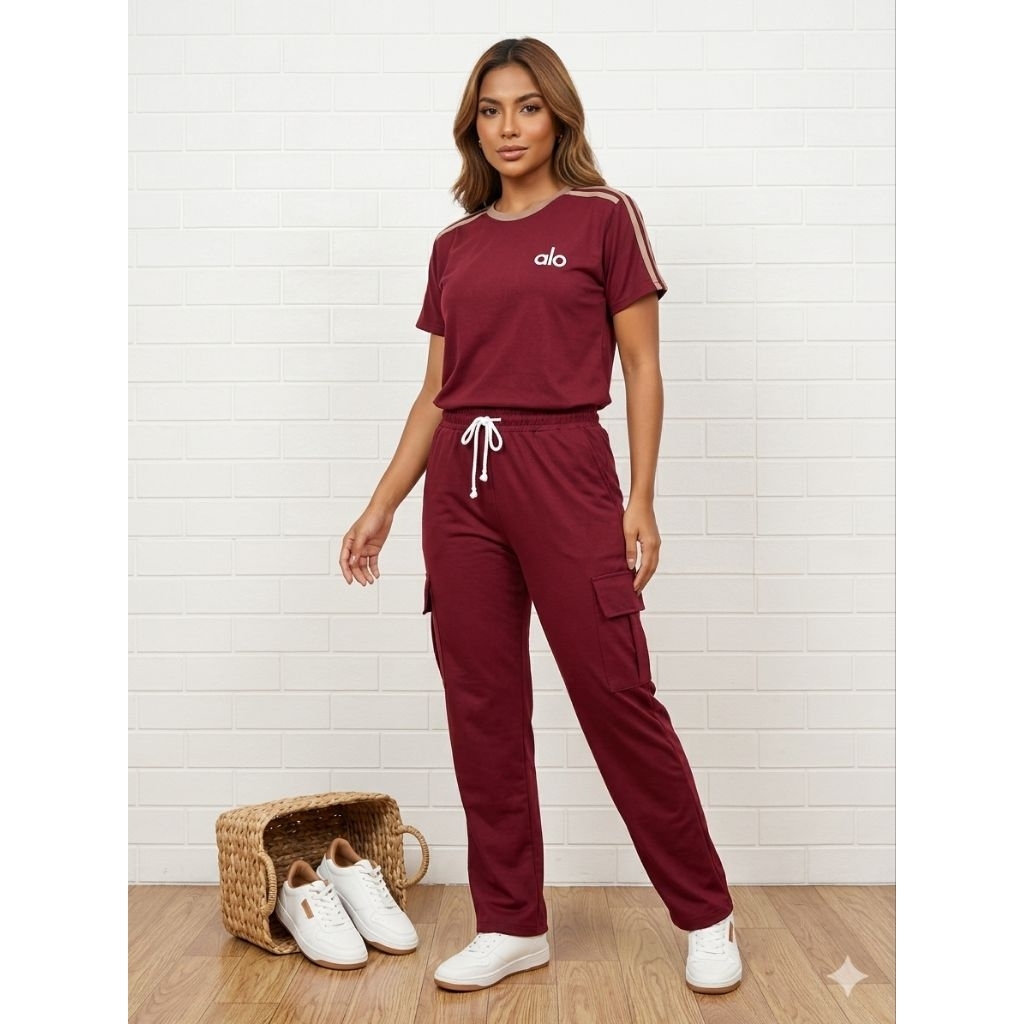 Setelan Wanita Bahan Voxy CP Celana Cargo /Setelan  Voxy Premium CP Standar