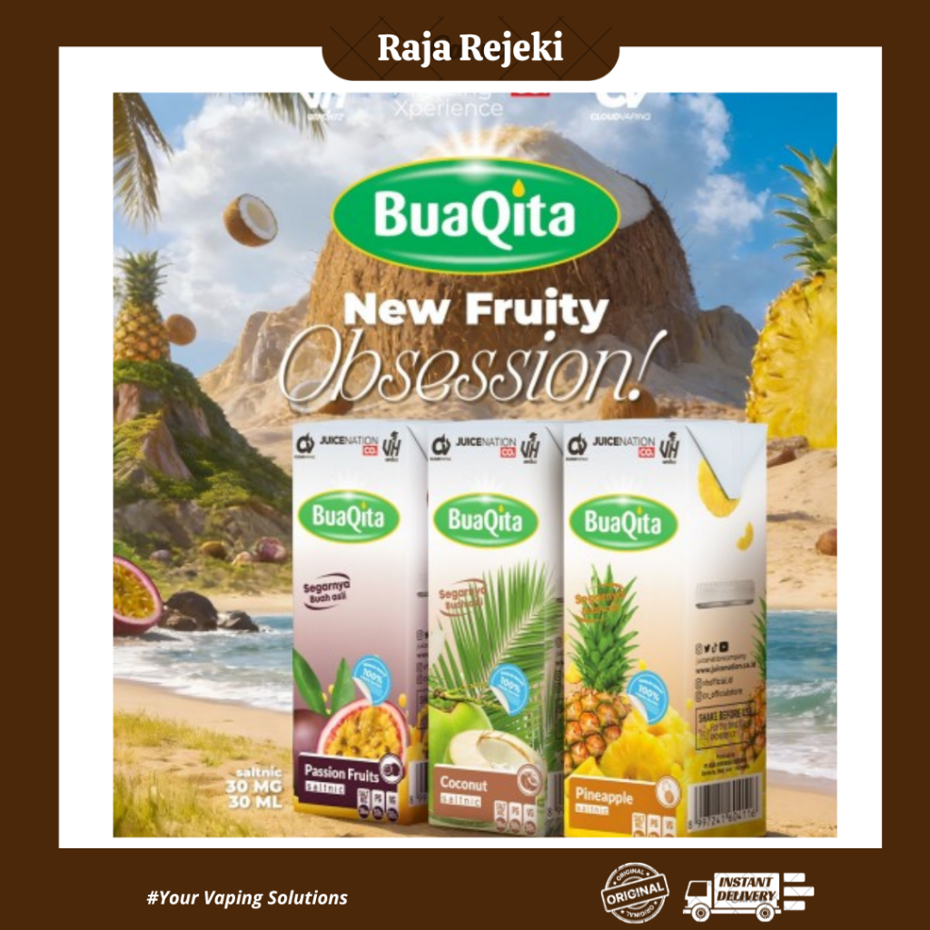 BUAQITA JUICE NEW FLAVOUR SERIES SALTNIC 30ML 100% AUTHENTIC