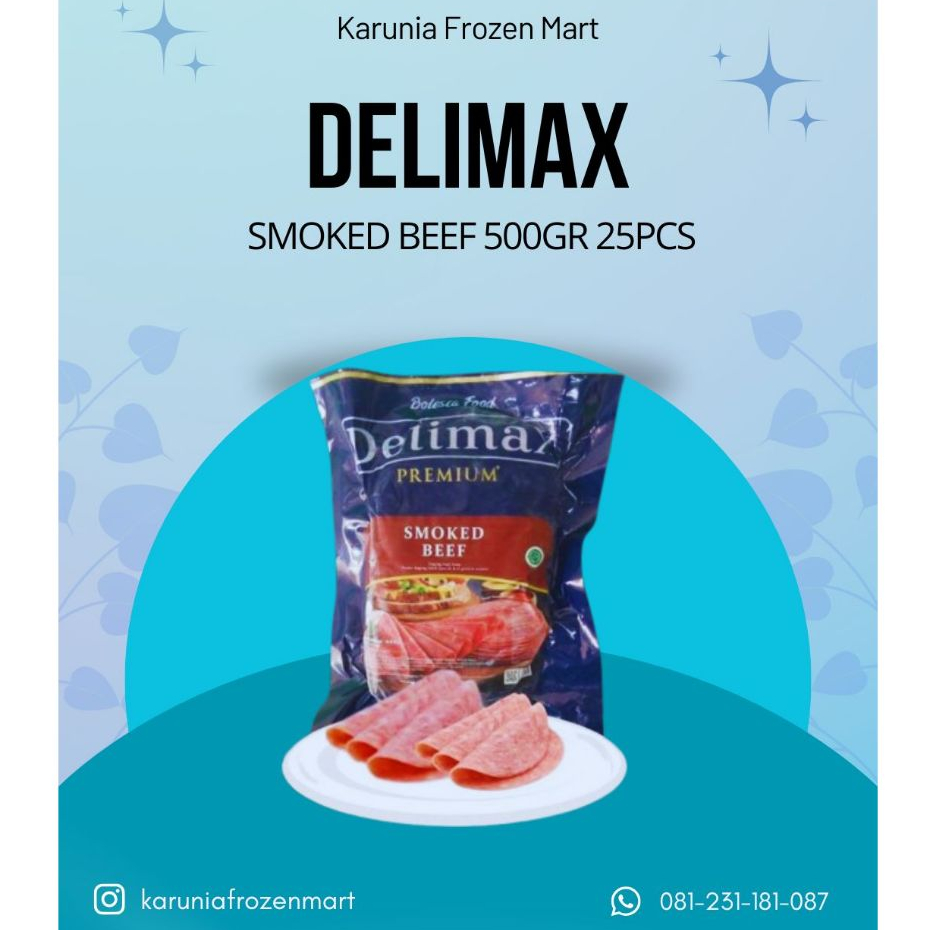 Delimax Smoked Beef 500gr Delimax Smoked Beef 500gr 25pcs