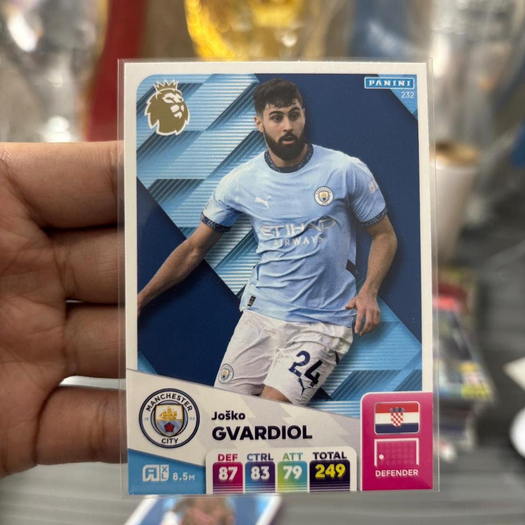 Kartu Bola Gvardiol Manchester City Panini Original