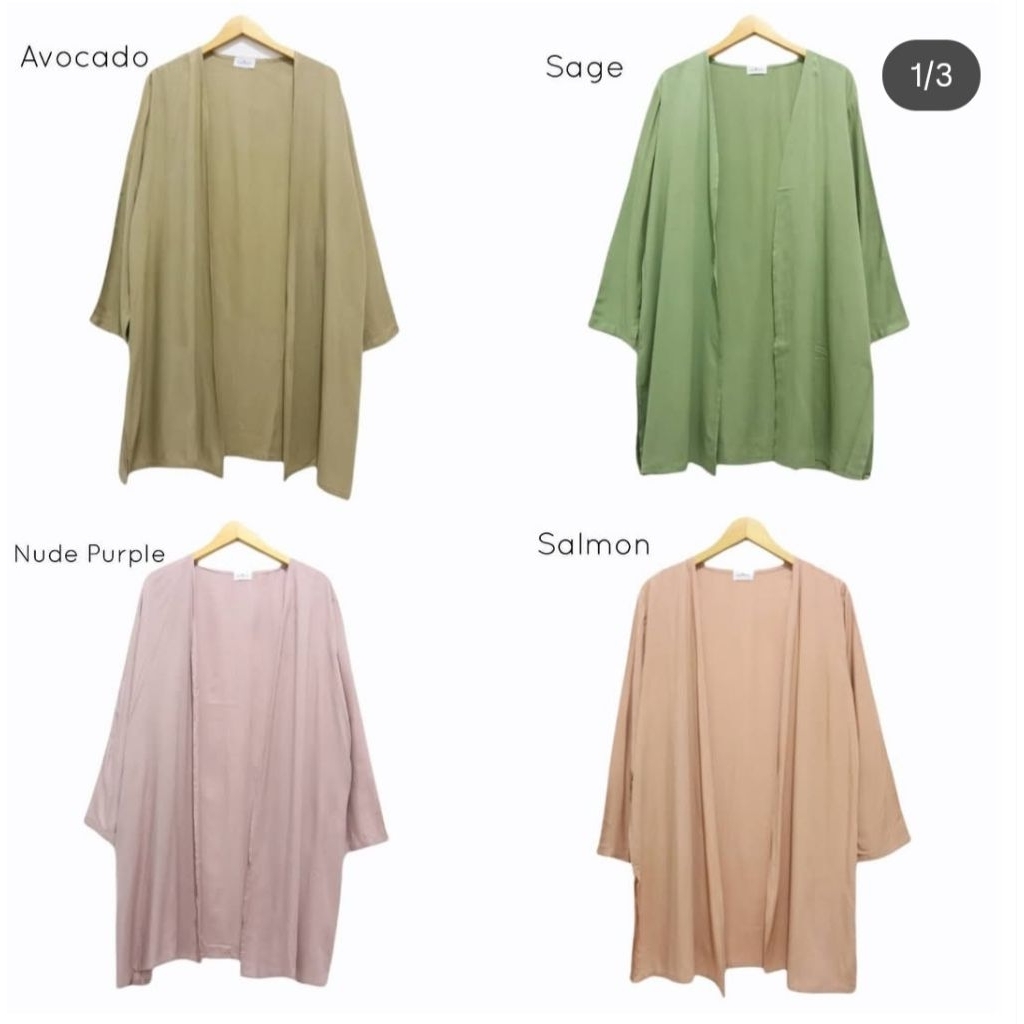 OUTER CARDIGAN POLOS BAHAN KATUN RAYON