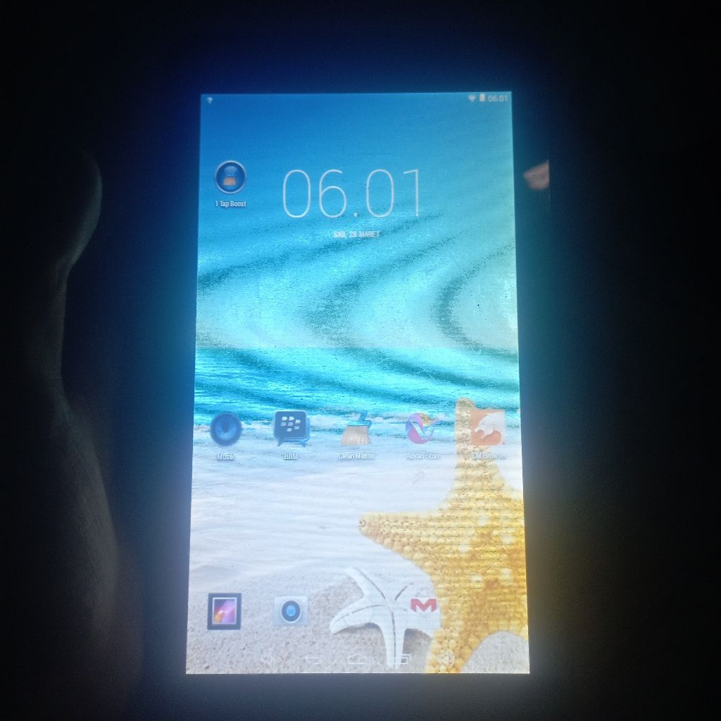 tablet advan second Minus lcd