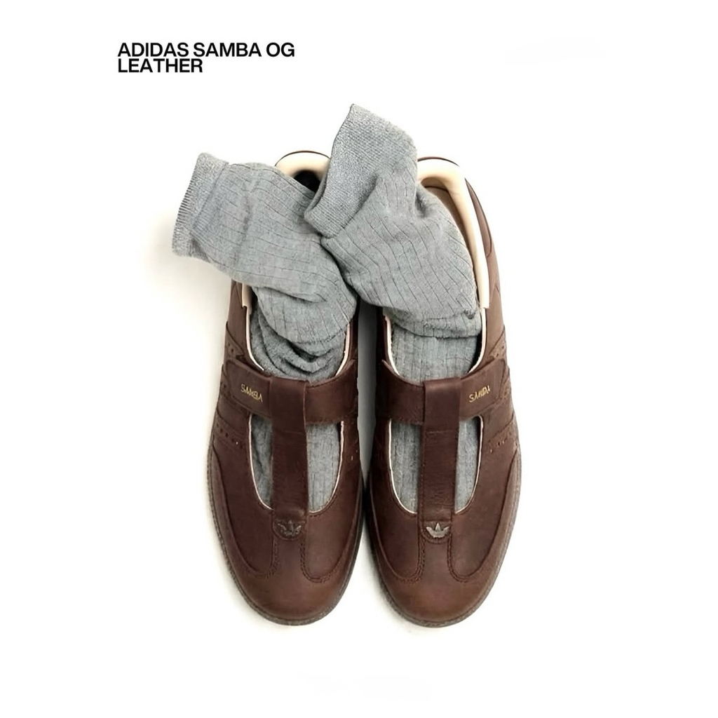 ADIDAS SAMBA JANE LEATHER DARK BROWN WMNS ORIGINAL