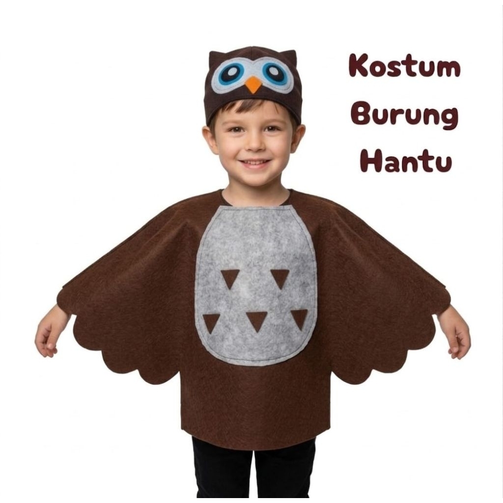 kostum karnaval/kostum burung hantu