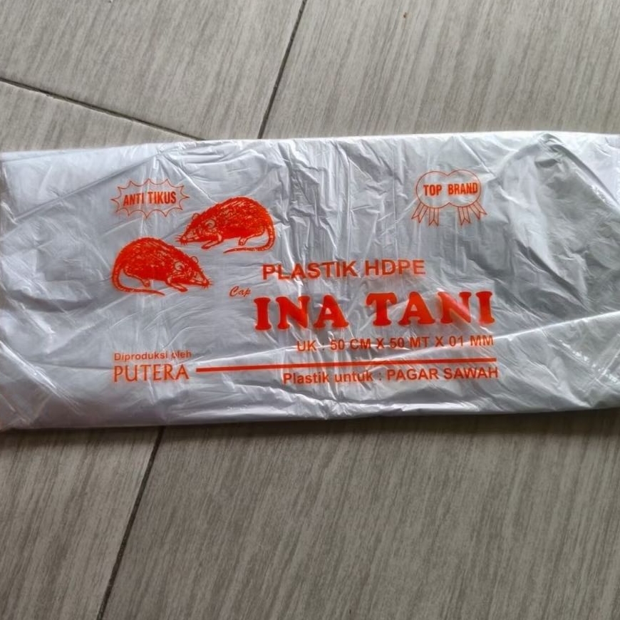 Plastik Pagar Sawah 50 cm x 50 mtr / Plastik Balon / Layang Layang Tipis