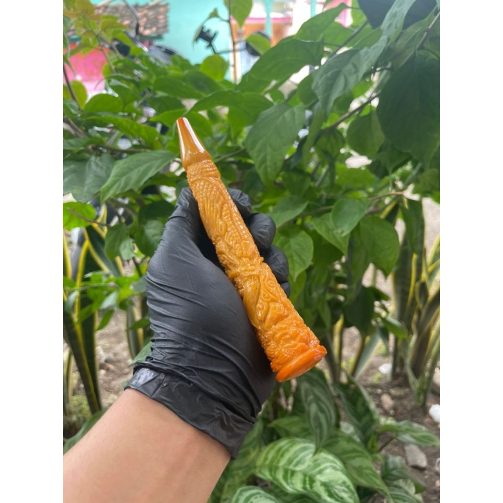 Once Pipa Cangklong Srigading Premium Ukir Naga Panjang 16cm