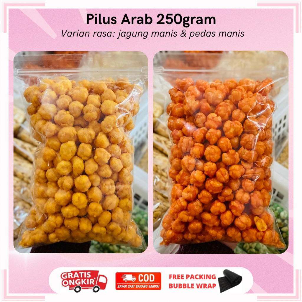 PILUS ARAB 250GRAM | PILUS ARAB PEDAS MANIS & PILUS JAGUNG MANIS