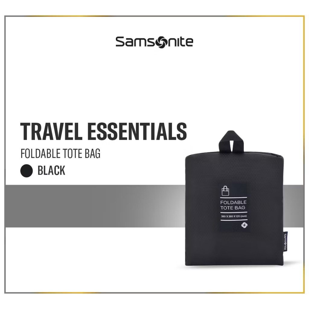 Samsonite Travel Essentials Foldable Tote Bag - Black
