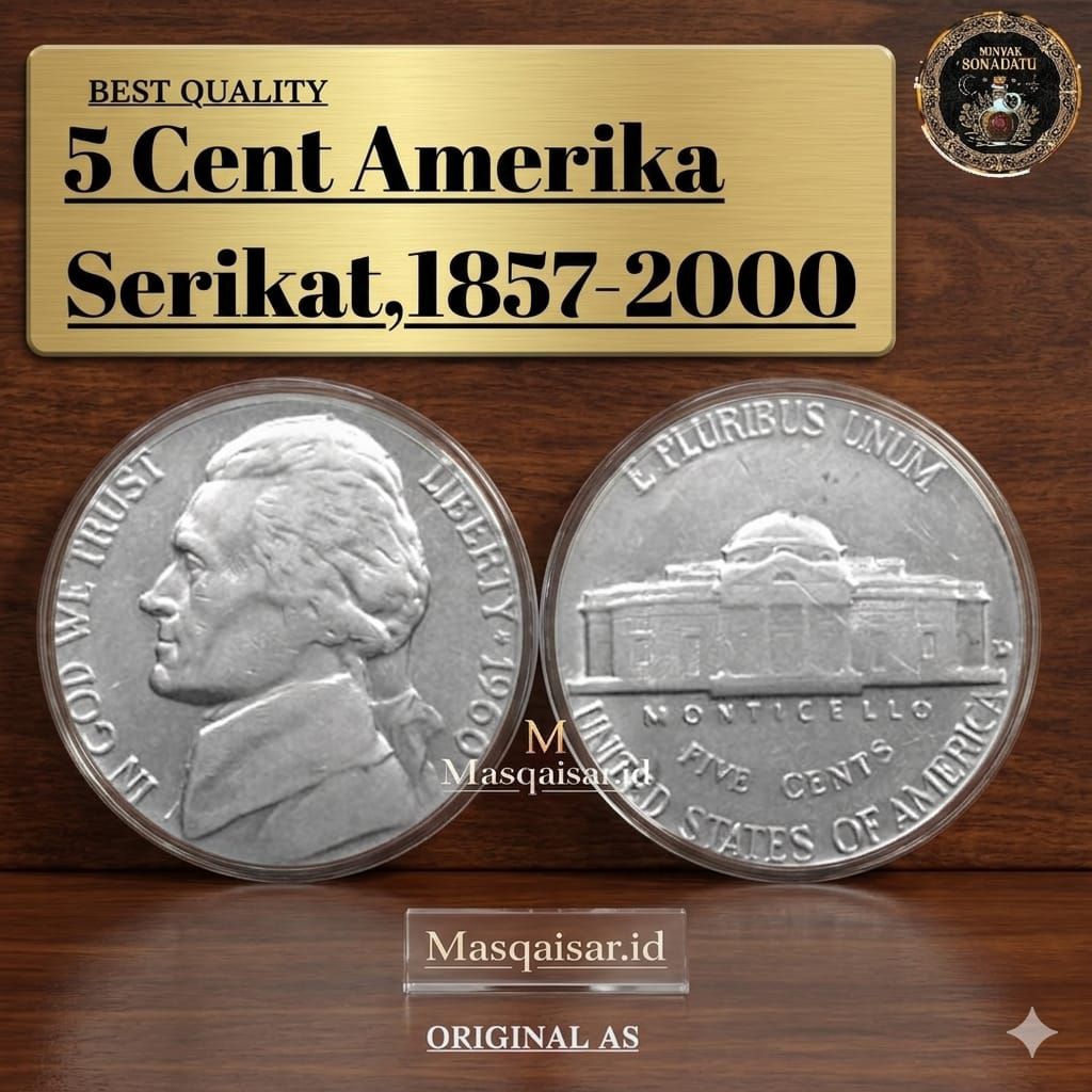 Koin Liberty AS 5cent  Koleksi Koin 5 Cent Liberty Amerika Serikat Best Quality Gress Asli