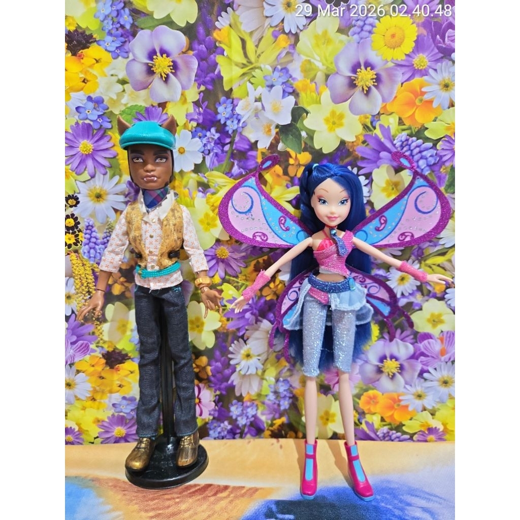 boneka barbie monster high clawd wolf forbitten love winx musa believix doll
