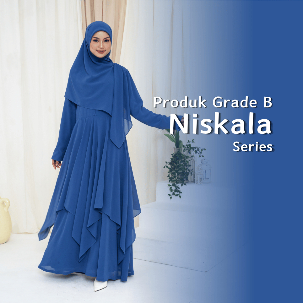 (READY STOCK) DRESS NISKALA SERIES / DRESS GAMIS BUSUI / DRESS GAMIS WISUDA / DRESS ASYALIA GRADE B