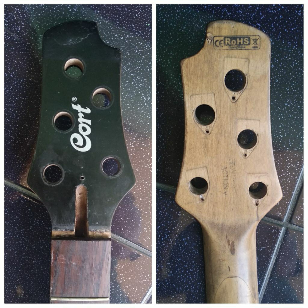 neck bass 5 string Original CORT Action V, ada MINUS 