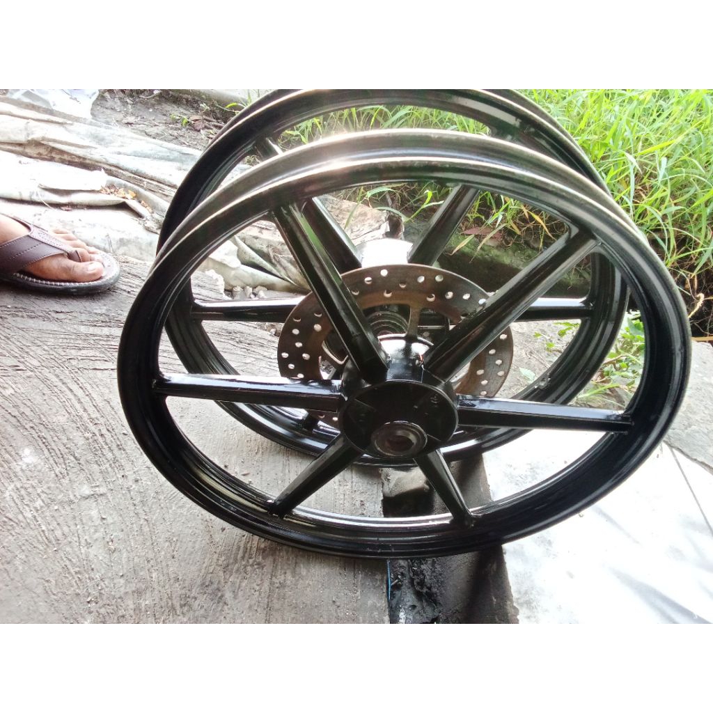velg pelek racing 1 set depan belakang Honda motor Supra 125 /karisma kph original cabutan