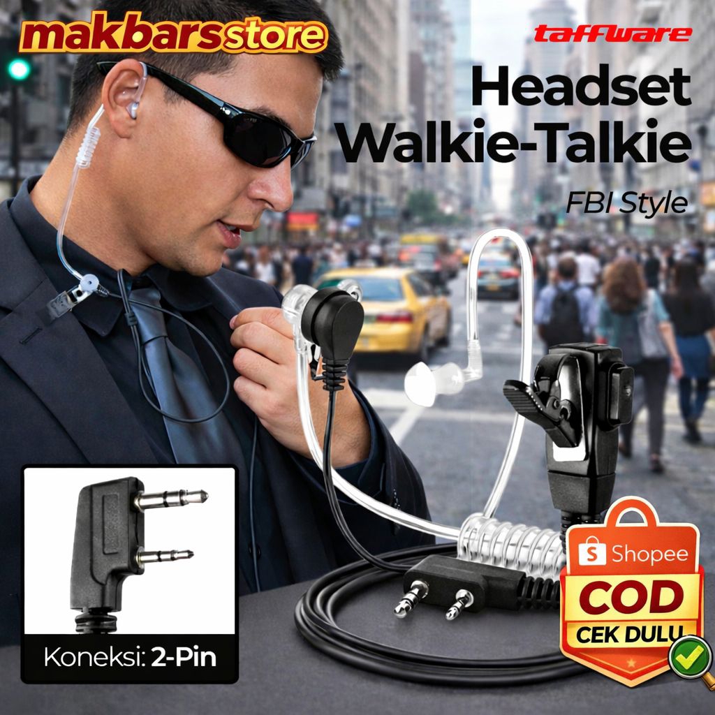 Headset Walkie talkie WLN bening / headset HT