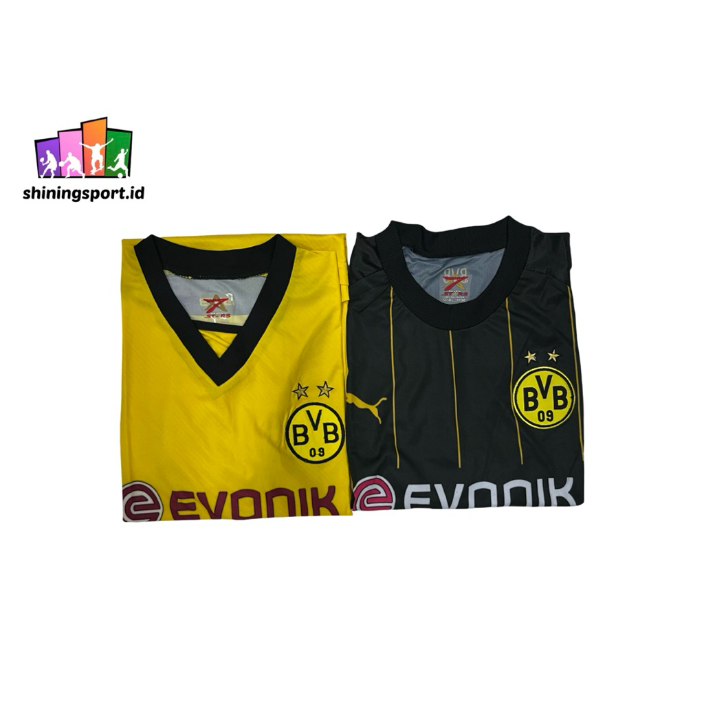 Jersey Bola Anak Hingga Remaja Retro Vintage Borsia Dotmunt Home Away 2013-2015 All Size Fit To XL 7