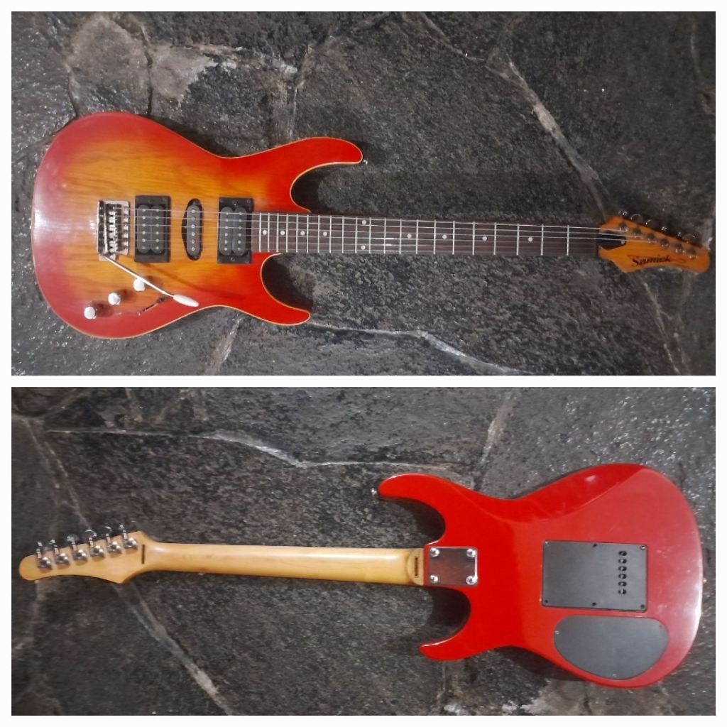 Vintage Guitar Original - Samick LK45A Red Sunburst - HsH Pickups ( Rare Item )
