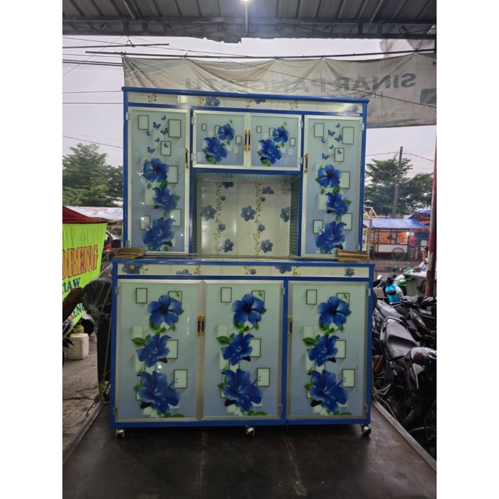 Rak Sayur 4 Pintu Alumunium