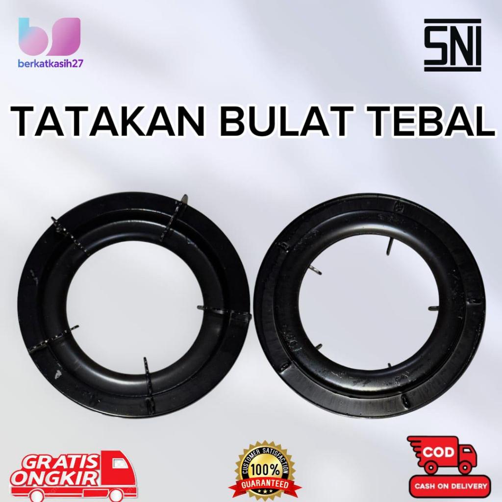 TATAKAN KOMPOR BULAT TEBAL ASLI -  ANTI LICIN