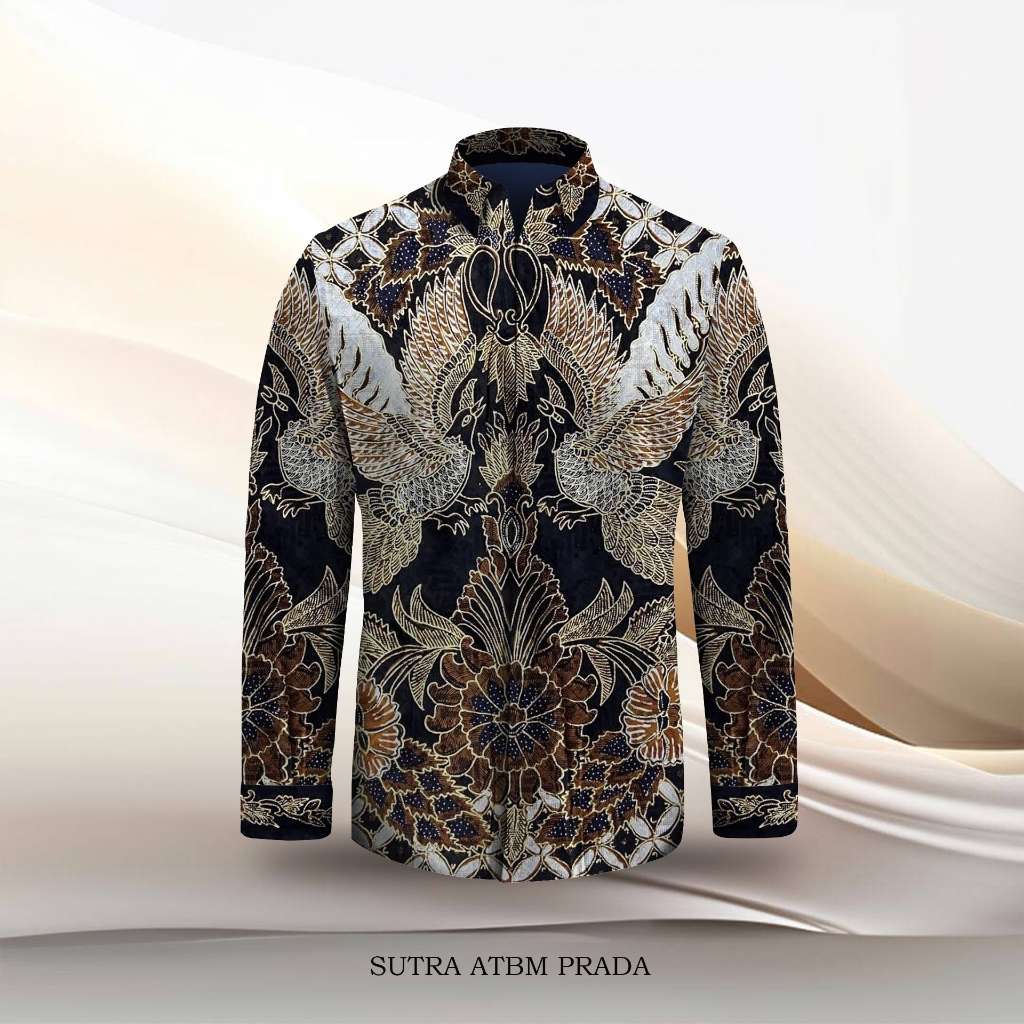 bahan batik tulis kemeja sutra atbm baron prada