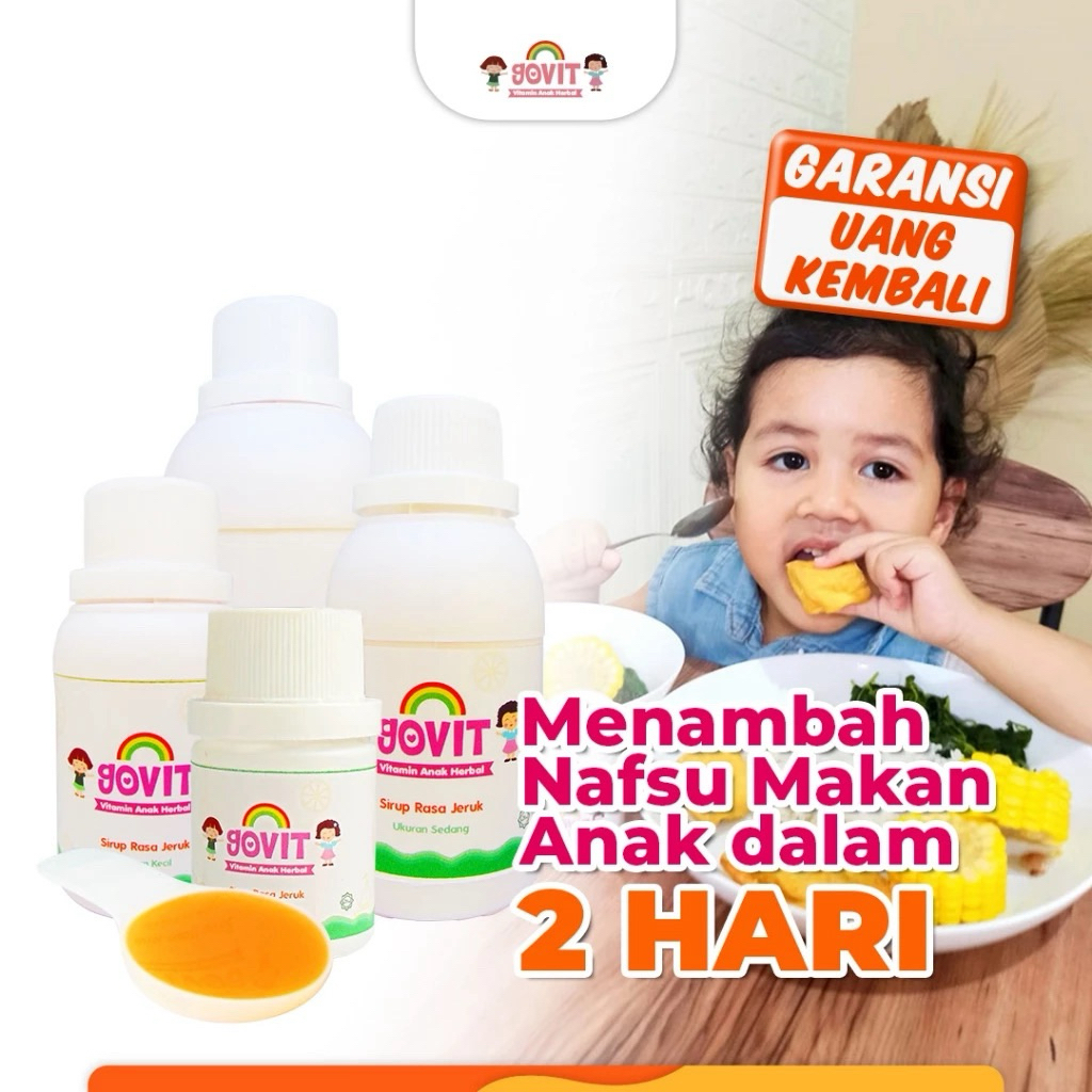 GOVIT VITAMIN ANAK PENAMBAH NAFSU MAKAN MENINGKATKAN IMUN